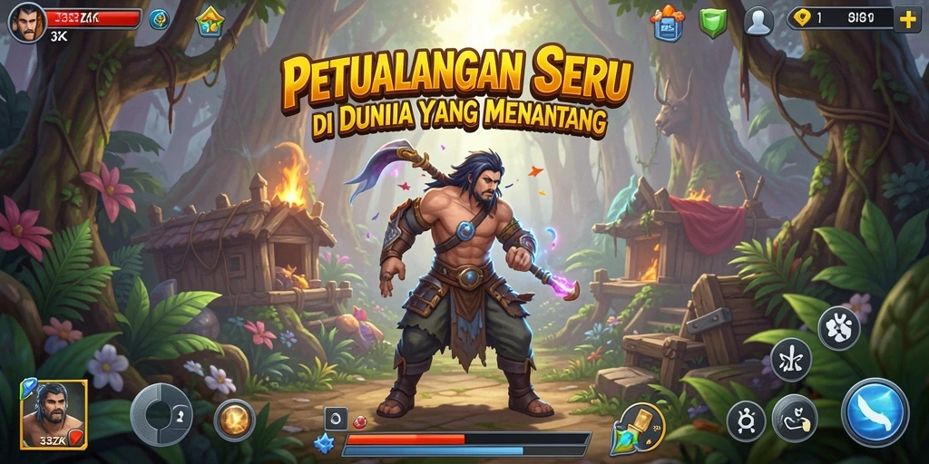 Screenshot gameplay <strong>33ZK</strong> yang menunjukkan momen petualangan seru.