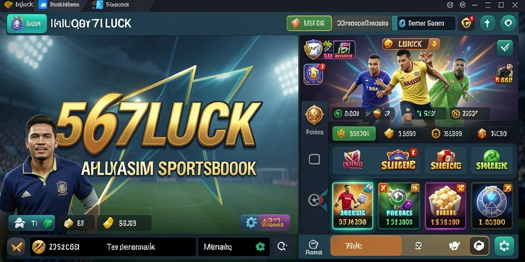 Tampilan antarmuka utama 567LUCK dengan berbagai pilihan taruhan.