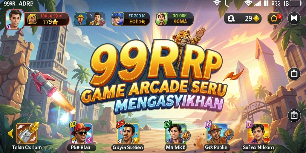 Screenshot gameplay 99RP menampilkan aksi seru dalam dunia arcade.