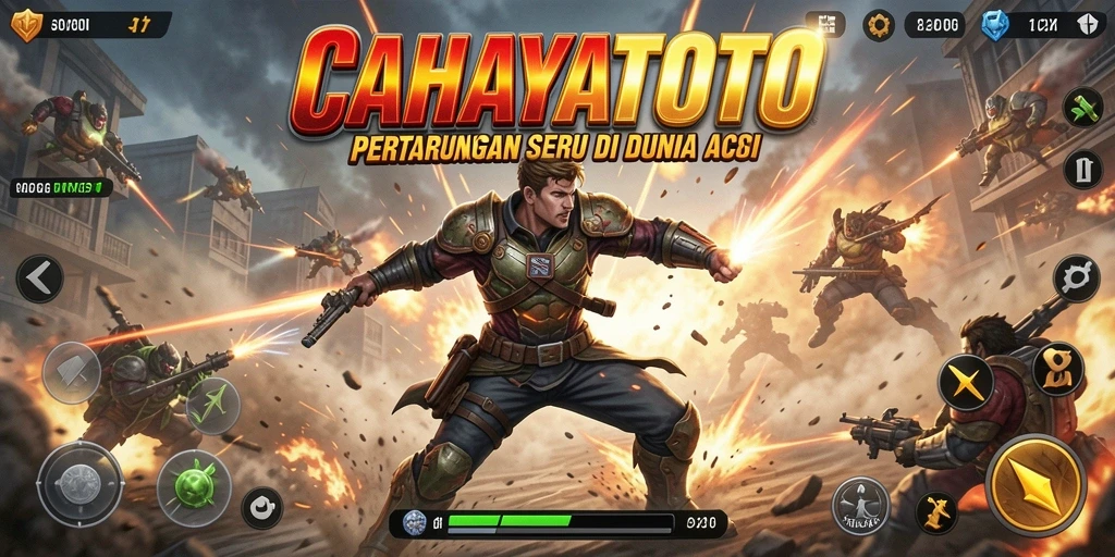 Screenshot utama CAHAYATOTO menampilkan aksi pertarungan yang mendebarkan dan grafis menawan.
