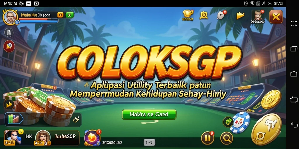 Tampilan antarmuka aplikasi COLOKSGP yang user-friendly dan fungsional.