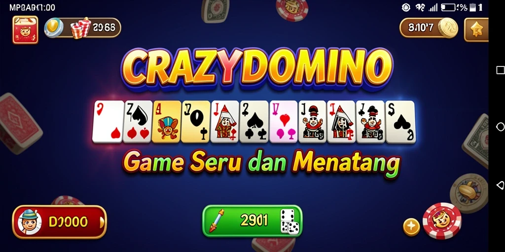Tampilan menarik dari gameplay <strong>CRAZYDOMINO</strong> yang seru dan penuh tantangan.