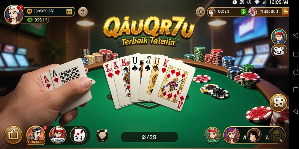 Tampilan gameplay seru dari GACOR77 saat bermain QiuQiu.