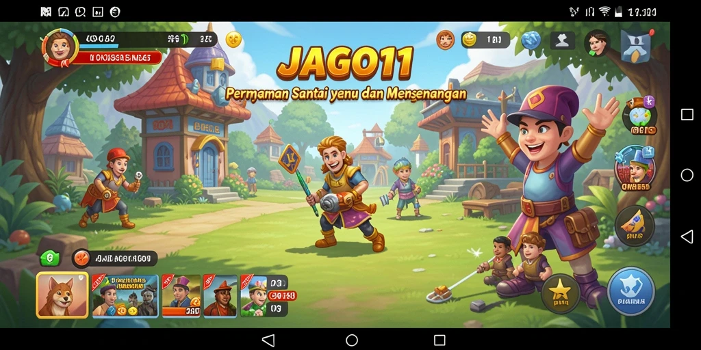 Tangkapan layar menunjukkan gameplay JAGO11 yang menyenangkan dan interaktif.