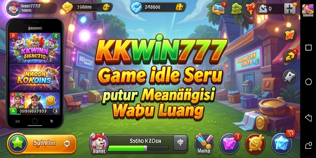 Tampilan gameplay <strong>KKWIN777</strong> yang menarik dan dinamis saat bermain game Idle.