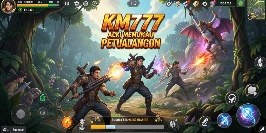 Tampilan gameplay KM777 yang penuh aksi dan mendebarkan.