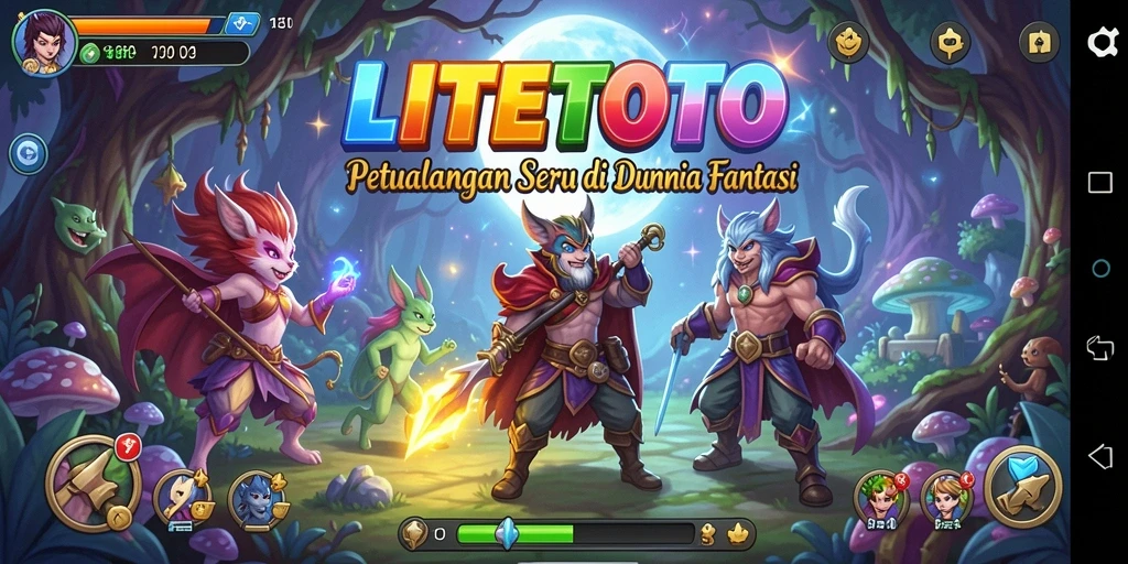 Tangkapan layar yang menampilkan momen mendebarkan dalam gameplay LITETOTO.