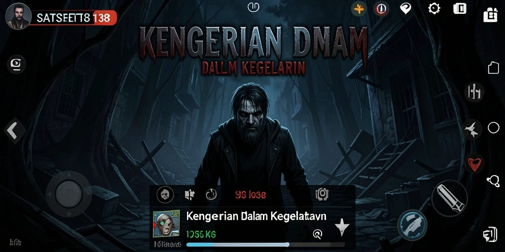Gameplay seram dengan efek suara mengerikan di SATSET138.