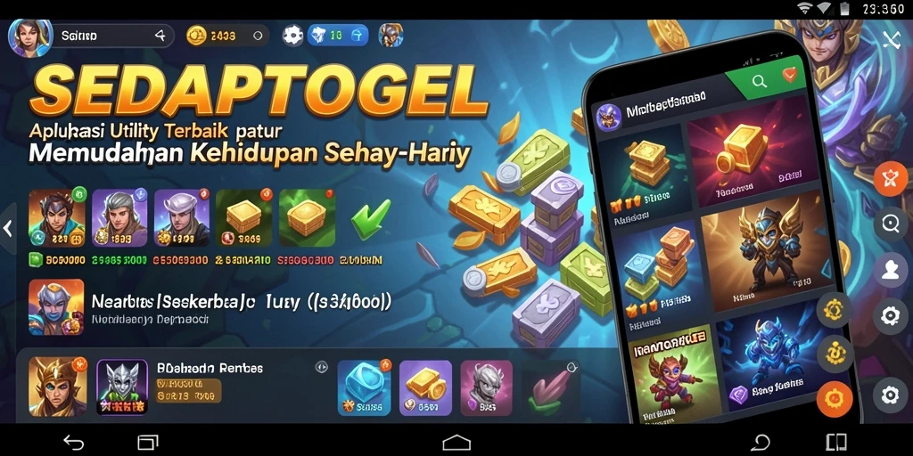 Tampilan antarmuka SEDAPTOGEL yang sederhana dan efektif dalam penggunaan.