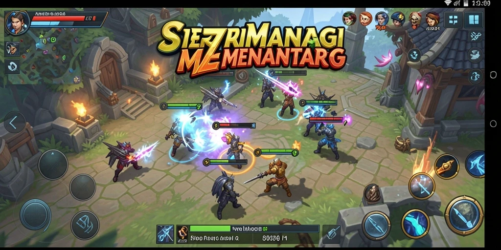 Screenshot ZK9 menampilkan pertempuran strategis yang intens.